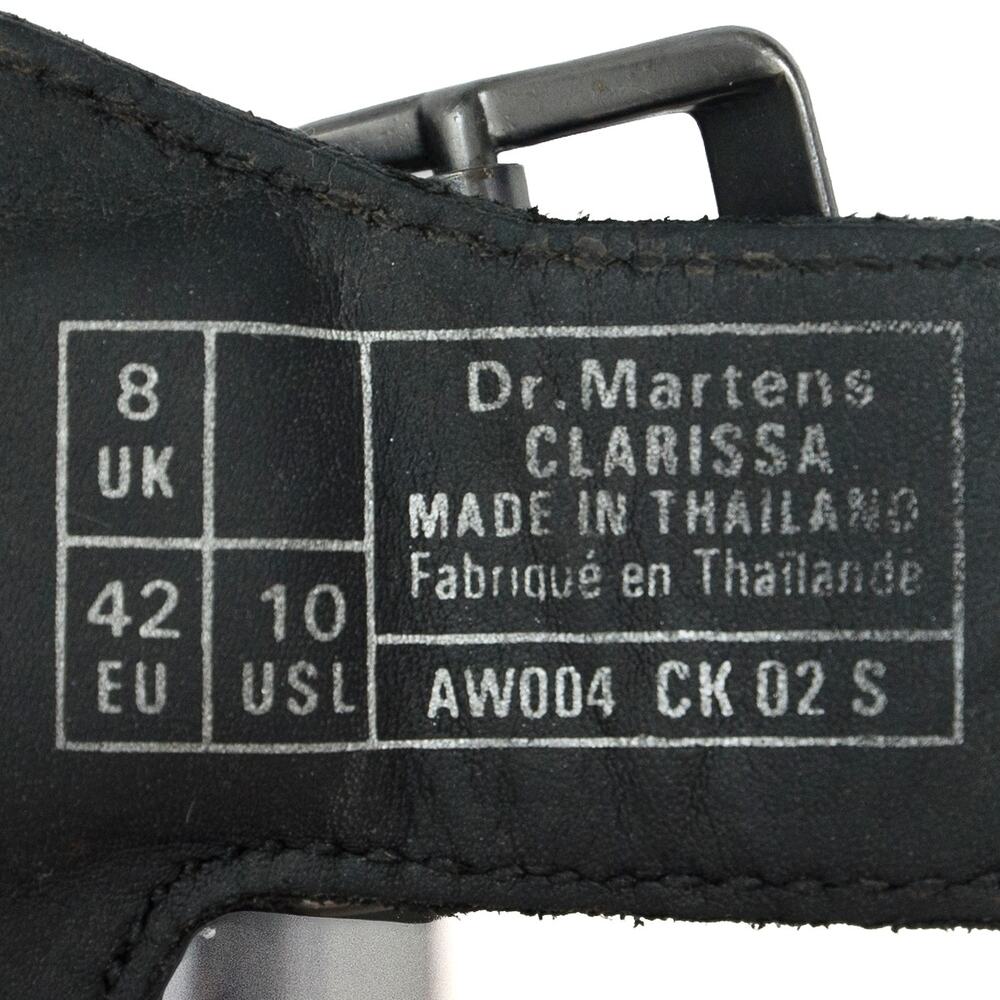 Dr. Marten Black Leather Clarissa Sandals Size 10 - Picture 10 of 12